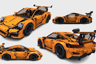 design any model lego vehicle buildings figures manual instruction lego design
