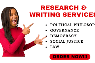 write on political philosophy, governance, democracy, social justice and law
