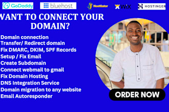 connect, redirect fix, domain or subdomain, fix or migrate email of any website
