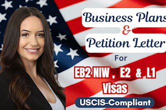 be usa immigration business plan writer petition letter for eb2 niw e2 l1 h1b