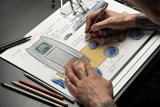 develop industrial and product design concept by sketches