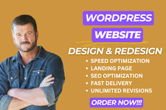 build responsive wordpress website design and redesign