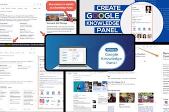 create an approved google  knowledge panel, knowledge graph  for any categories