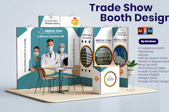 design trade show booth design backdrop exhibition trade show banner