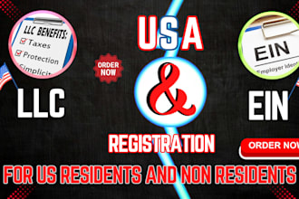 register US llc and ein registration for US and non US residents
