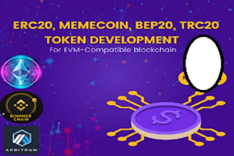 develop bep20, erc20 token, presale staking website, meme coin smart contracts