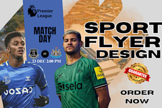 do team sport flyer, boxing ,fitness, gym, football, event flyer, poster design