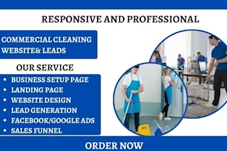 generate commercial cleaning leads, house cleaning leads carpet cleaning website