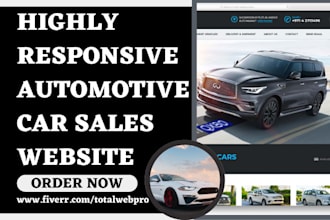 design automotive car dealership limousine taxi booking chauffeur rental website