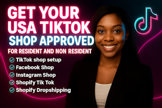 create setup tiktok shop, instagram shop, facebook shop or shopify dropshipping