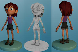 pixar character 3d cartoon character 3d model disney character maya rig fbx toy