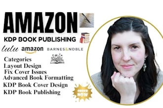 do ebook KDP book formatting, for amazon KDP book and desktop publishing