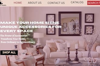 design home accessories shopify home appliances store home decor website
