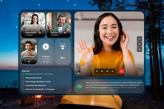 develop flutter video conference app, react native video conference app