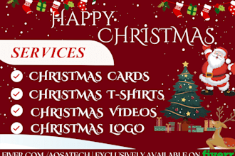 design christmas cards,new year ,video reels ,greeting cards