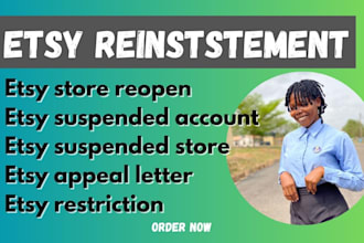 reopen etsy suspension appeal letter poa loa live chat