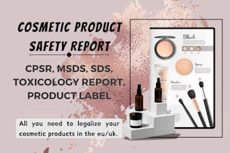 cosmetics product safety report cpsr msds toxicology product label