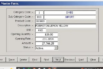 do setup stores inventory system or stock control