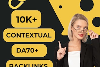 high quality da 70 plus dofollow contextual backlinks
