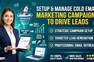 manage cold email marketing campaigns and email blast