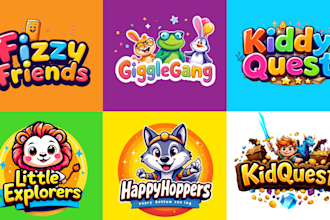 do a playful kids logo or baby shop or baby brand