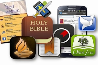 develop church app, bible app, bible games for kids, church website, church app