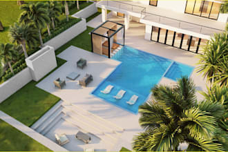 be front garden design,swimming pool,backyard oasis,outdoor furniture landscape