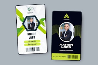 design professional id cards, badges, and press passes