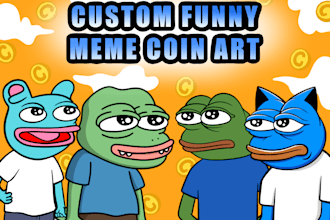 create custom crypto meme coin art for your social media