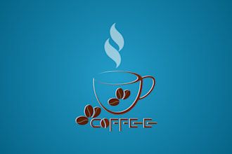 create professional coffee shop logo and branding design