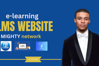 create lms website, learndash lms, elearning course website, mighty network