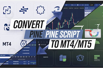 convert tradingview pine script indicator, strategy to meta 4, mt5, nt8, ctrader