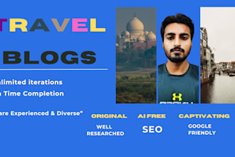 write SEO friendly travel blogs and articles