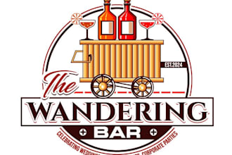 design unique wending bar logo