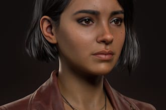 design realistic 3d character, 3d stylized character, metahuman avatar in ue5