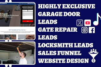 generate garage door leads garage door repair leads gate repair locksmith leads
