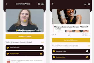 develop an online learning platform mobile application
