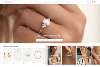 build wix luxury jewelry website, ring, jewelry store, shopify jewelry website