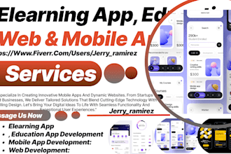 develop elearning platform, app education, school online course, cohort website