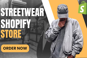 create elegant clothing shopify store streetwear website y2k website apparel
