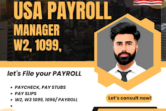 file quarterly payroll reports 941, 940 w2 and 1099
