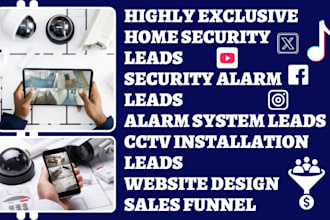 generate home security leads security leads alarm system cctv installation leads