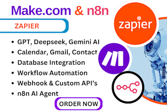 do zapier, make com, n8n ai agent mcp, gpt automation, airtable, ghl integration