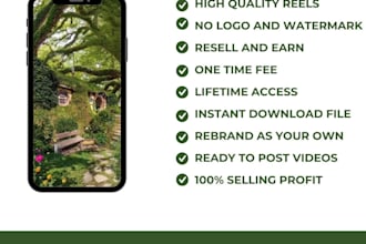 nature reels bundle, nature faceless video reels,