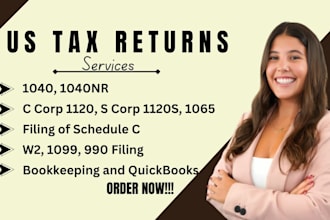 prepare and efile US tax returns 1040, 1065, 5472, 1120, 1120s, ein tax id, itin