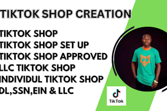 create tiktok shop, UK tiktok shop, USA tiktok shop account