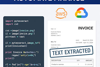 build a python ocr tool to extract text from invoices for saas startups