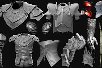 cosplay prop model 3d armor 3d sword 3d weapon cosplay helmet design 3d printing