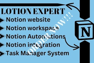 design notion workspace ,task management, notion automation n notion consultant