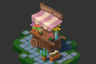 draw 2d game art props, weapons, items, icons